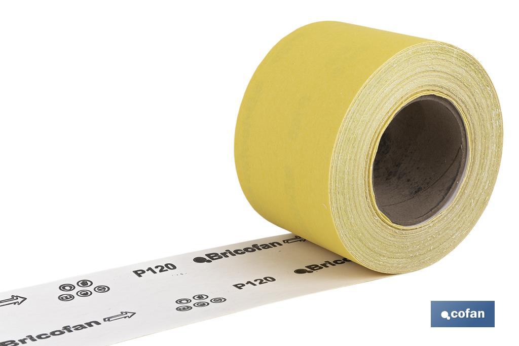 ROLLO LIJA DE PAPEL 100 X 25 M. G.120 (PACK: 1 UDS)