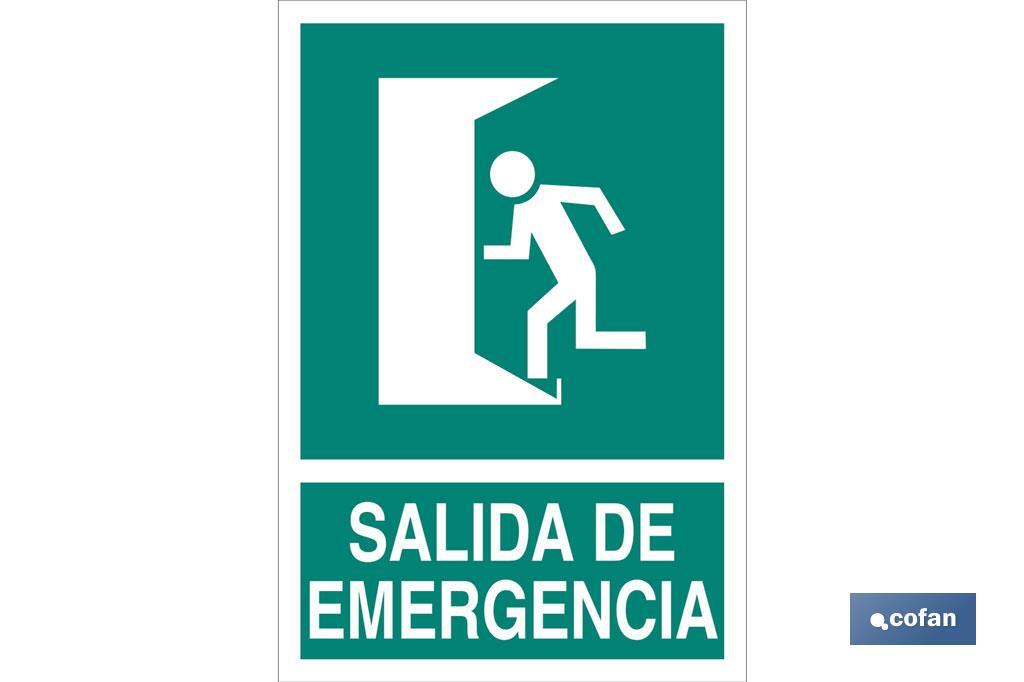 Salida de Emergencia Texto